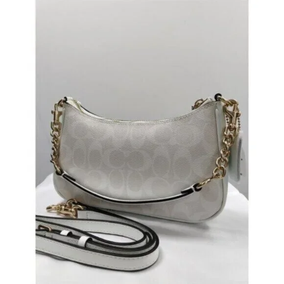 Coach Teri Shoulder Bag In Signature Canvas - Picture 4 of 5